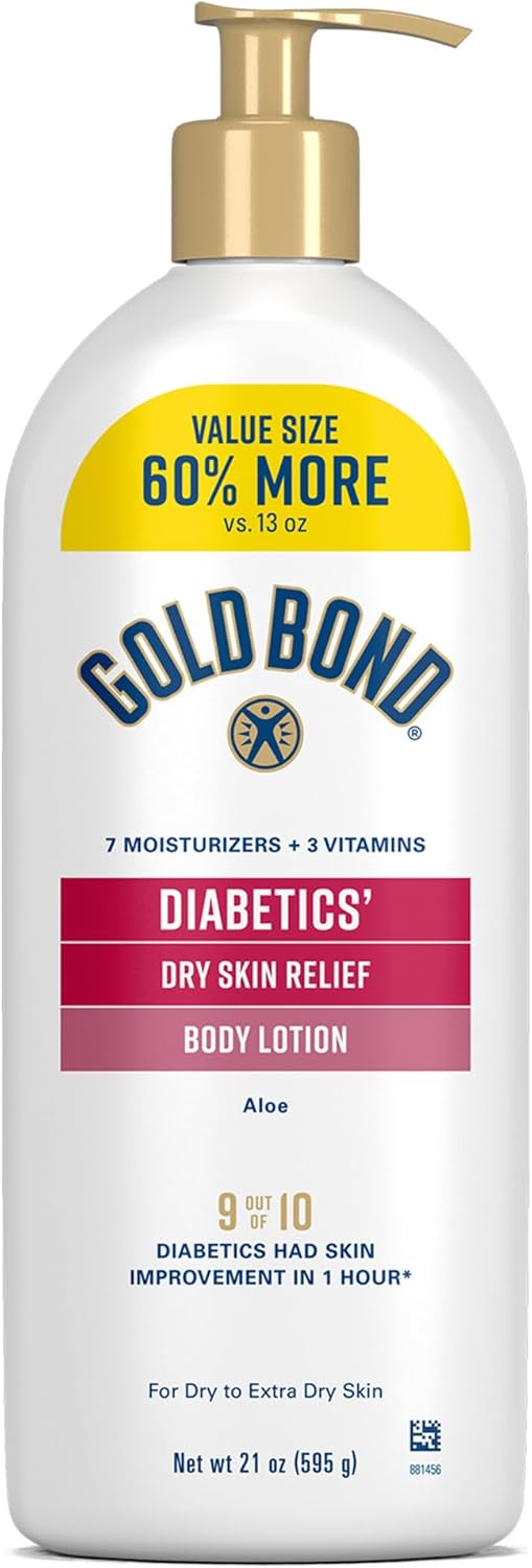 Best Solution for Flaky, Dry Skin with Gold Bond Diabetics' Moisturizing Lotion