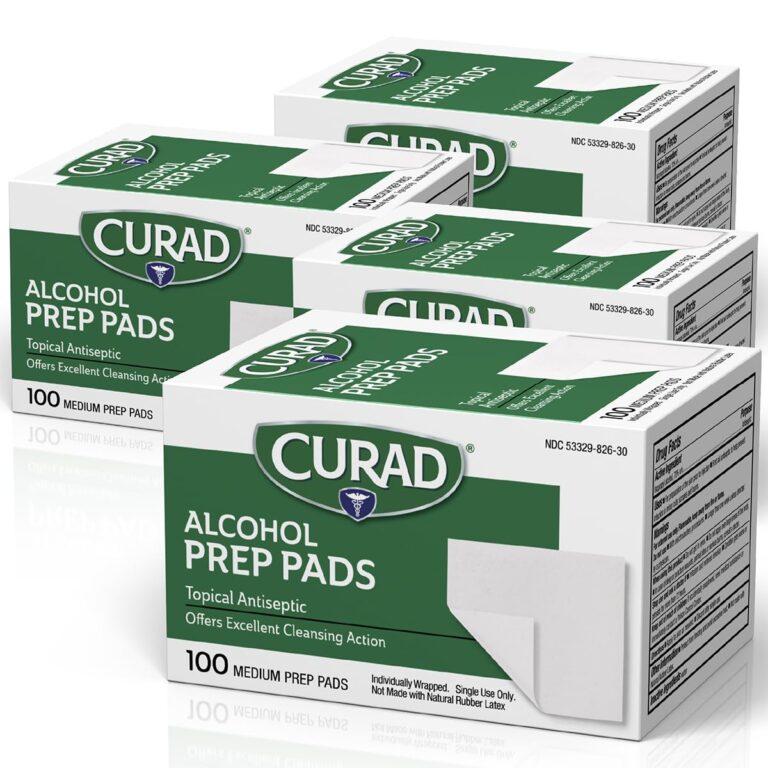 Best Alcohol Prep Pads: 400 Sterile Wipes for First Aid & Cleansing