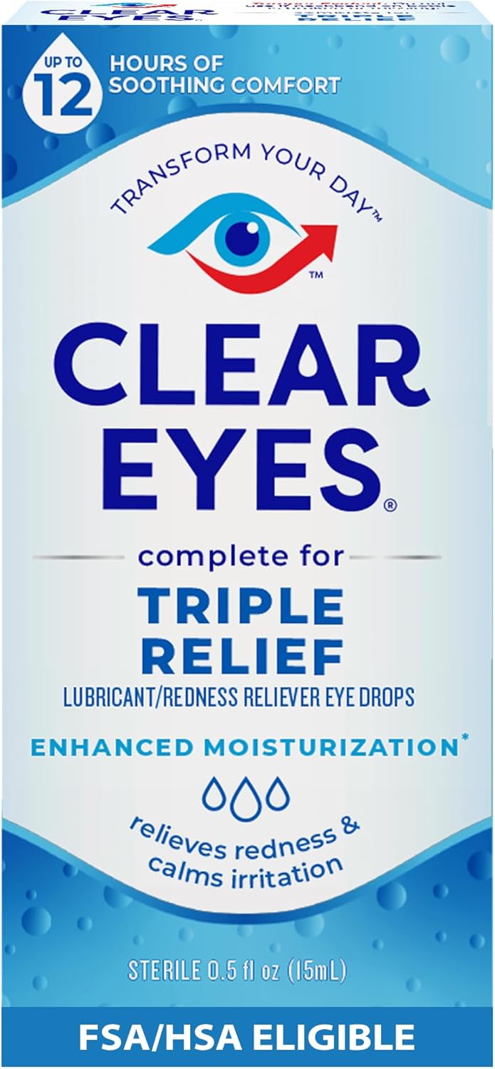 Beste Hilfe bei roten & gereizten Augen mit Clear Eyes